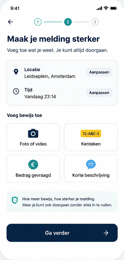 Voeg bewijs toe